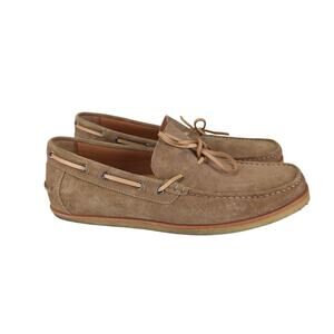 New Republic Suede Leather Boat Shoes Loafers Men's Size 11.5 Camp Moc Toe